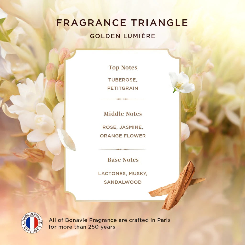Bonavie Eau De Parfum - Golden Lumiere 30ml Parfum Wangi Tahan Lama EDP White Floral Bunga
