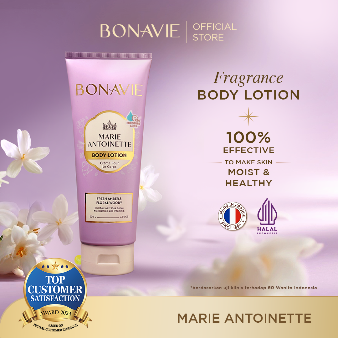 Bonavie Body Lotion Marie Antoinette 200gr Wangi Tahan Lama Melembapkan Mencerahkan