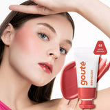 Goute Goublush Cream Blush for Cheek Blendable High Pigmented Lightweight Blush on - 02 Neon Arcade