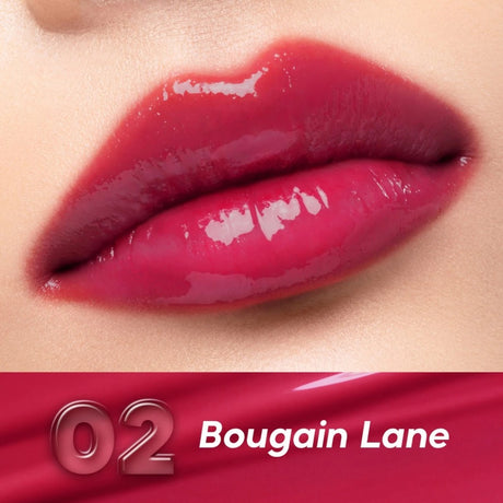 Goute Airy Jelly Lip Tint Stain - Light Moist | Long Lasting up 12H | Ringan Tahan Lama | Gloss Glossy | Dewy Cheek - 02 Bougain Lane