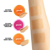 Goute Cushion Satin Stay Airy Perfection - Ringan, Menyamarkan Pori, Minim Oksidasi, Tahan Lama Long Lasting - 04 Ritz Grande