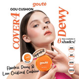 Goute Cushion Cover 4 Dewy - Flawless Minim Oksidasi & Ringan Long Lasting Goucushion - MC Beige Line