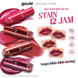 Goute Airy Jelly Lip Tint Stain - Light Moist | Long Lasting up 12H | Ringan Tahan Lama | Gloss Glossy | Dewy Cheek - 07 Sienna Hill