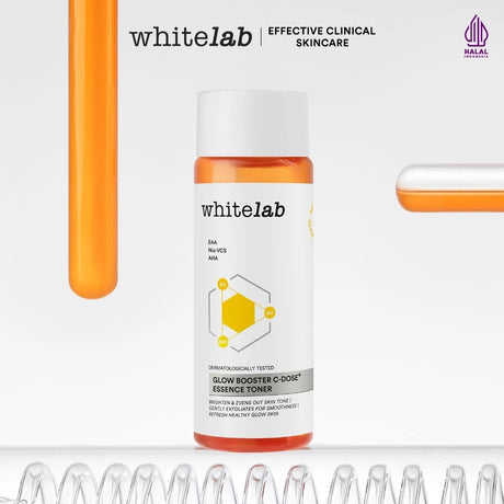 Whitelab Glow Booster C-Dose+ Essence Toner - Toner Pencerah Wajah Anti Kusam & Melembapkan dengan AHA [BPOM]