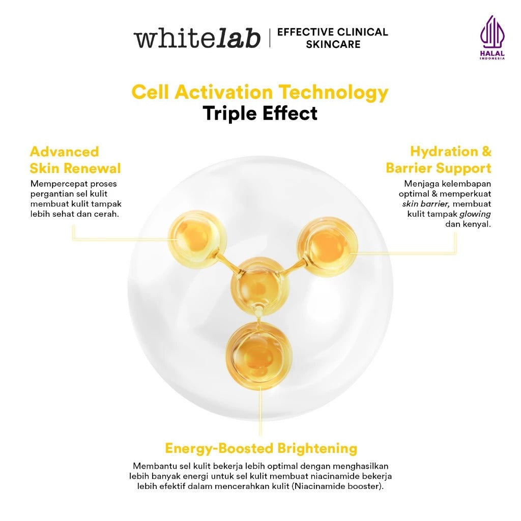 Whitelab Brightening Essence Toner - Pencerah Wajah Anti Kusam & Melembapkan N-Dose+ 2.0