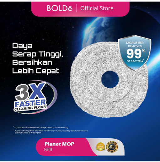 BOLDe Refill Mop Planet ( (REFILL ONLY)