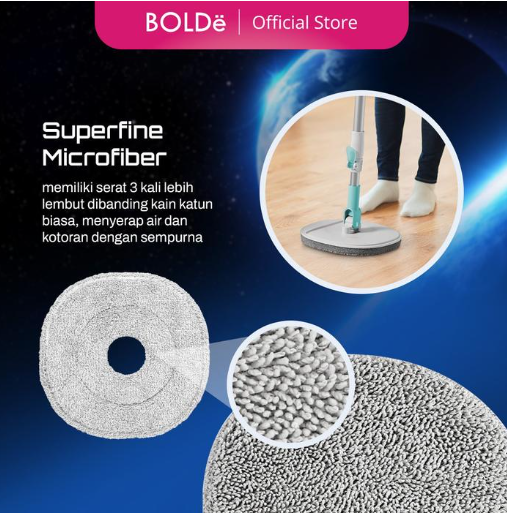 BOLDe Refill Mop Planet ( (REFILL ONLY)