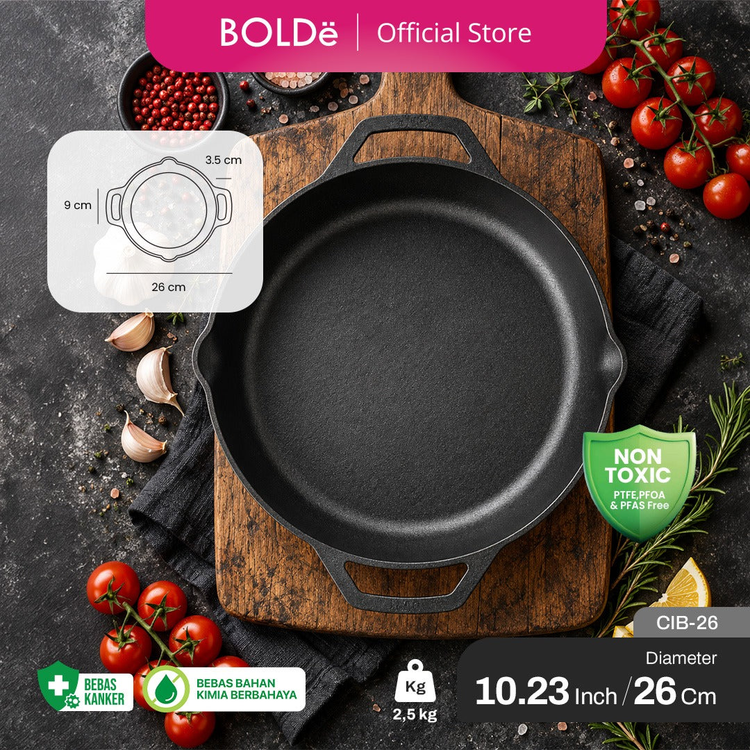 BOLDë UltraGran Cast Iron Big Pan 26cm