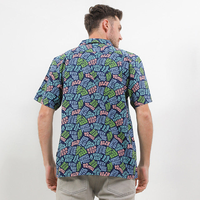 Hush Puppies Pakaian Pria Shirt Grova In Navy
