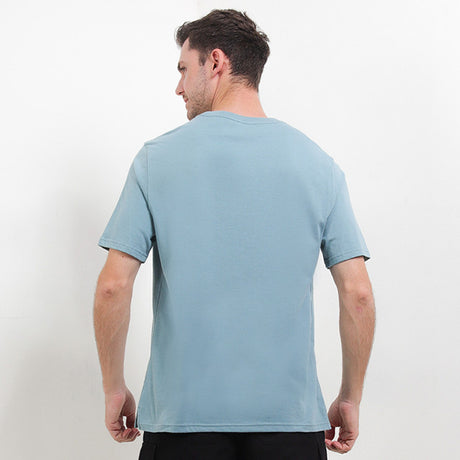 Hush Puppies Pakaian Pria T Shirt Hh Verney In Light Blue