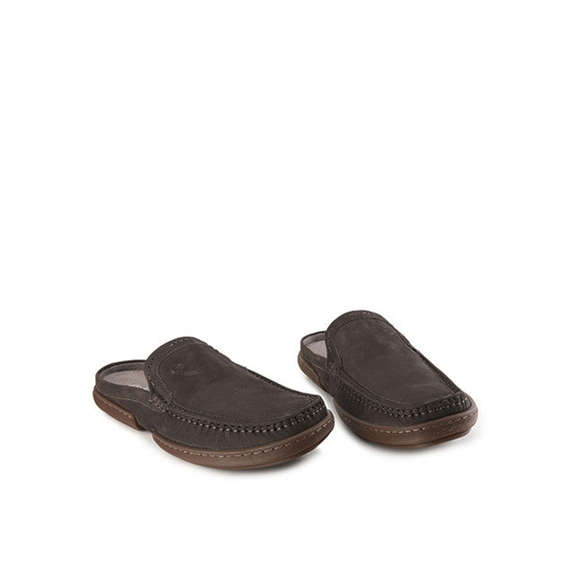 Hush Puppies Sepatu Pria Dymond Mules In Dark Grey
