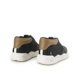 Hush Puppies Sepatu Pria Sneakers Rush Chukka In Bold Black Leather