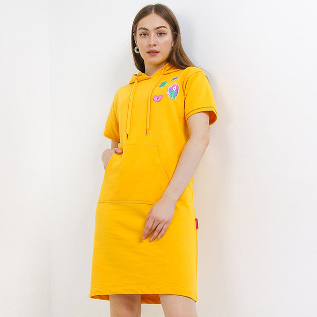 Hush Puppies Pakaian Wanita Dress Liunic Kofia In Yellow