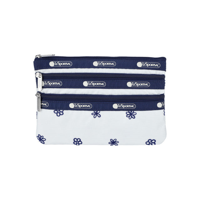 3-Zip Cosmetic In white