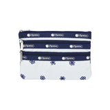 3-Zip Cosmetic In white