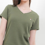 Hush Puppies Pakaian Wanita T Shirt Bsc Vella In Olive