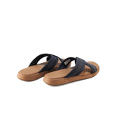 Hush Puppies Sandal Pria Slide Hunter Cave Cross In Blue