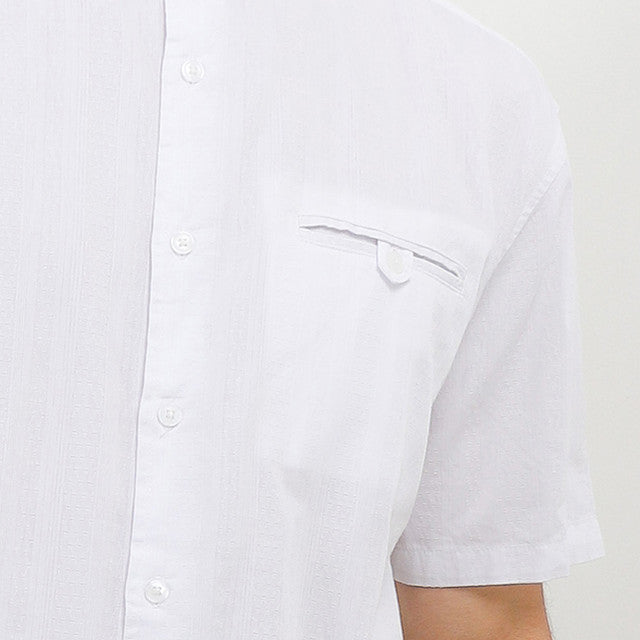 Hush Puppies Pakaian Pria Shirt Karuka In White