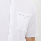 Hush Puppies Pakaian Pria Shirt Karuka In White