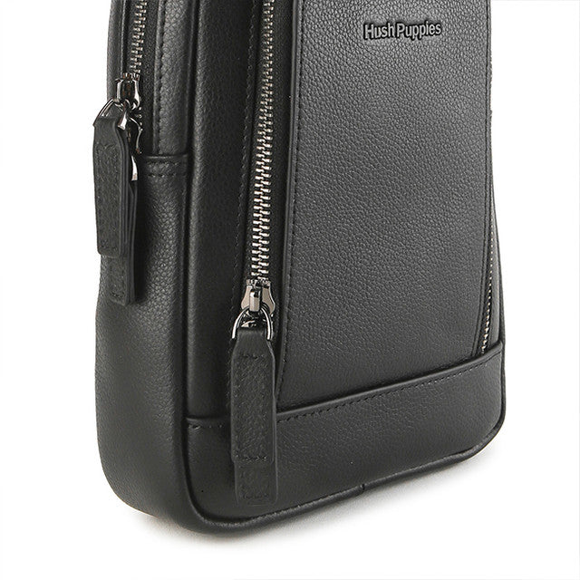 Hush Puppies Tas Pria Issac Chest Bag In Black