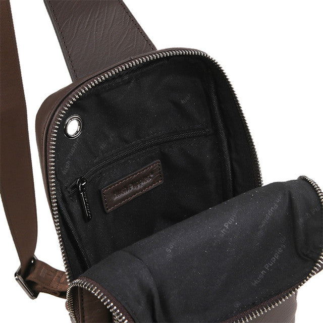 Hush Puppies Tas Pria Madison Chest Bag In Dark Brown