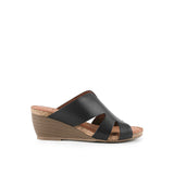 Hush Puppies Sandal Wanita Wedges Arthemis Holland In Black