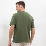 Hush Puppies Pakaian Pria T Shirt Bsc Sandwich In Olive
