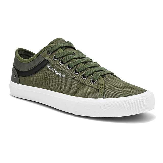 Hush Puppies Sepatu Pria Lace Up Connor Drew In Olive