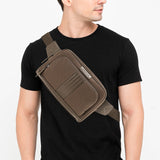 Obermain Tas Pria Baylor Waist Bag In Taupe