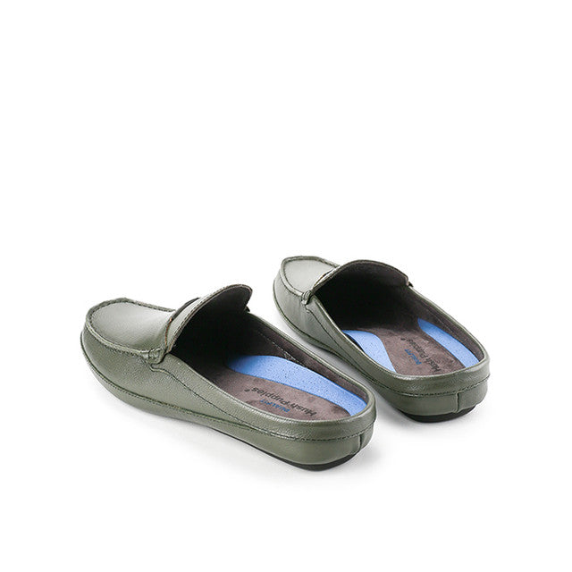 Hush Puppies Sepatu Pria Kovic Vatro Mules In Olive