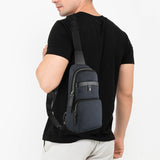Hush Puppies Tas Pria Fernando Chest Bag In Navy