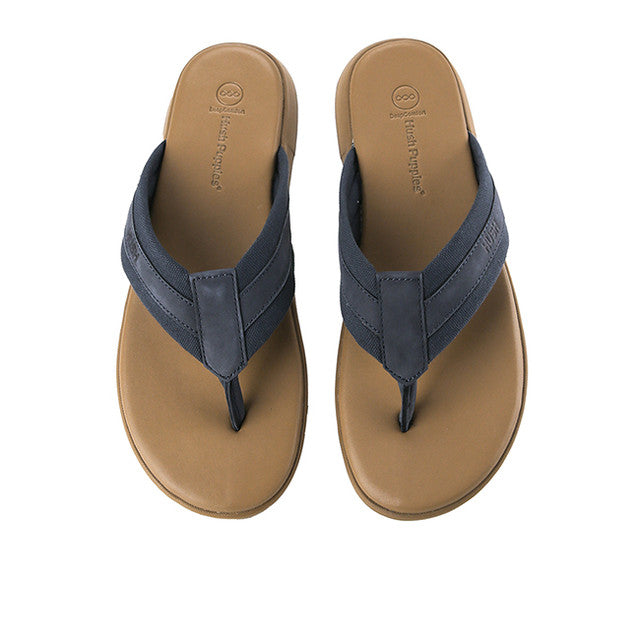 Hush Puppies Sandal Pria Hunter Cave Toepost In Blue