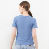 Hush Puppies Pakaian Wanita T Shirt Bsc Vierra V In Blue