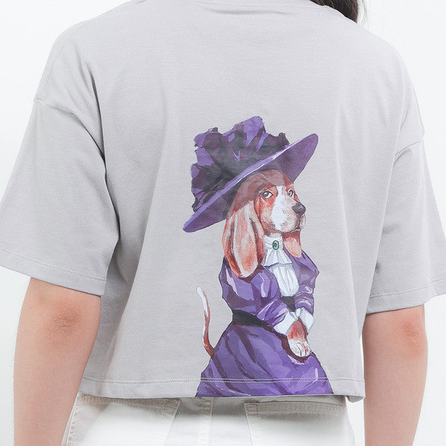 Hush Puppies Pakaian Wanita T Shirt Hh Onderea In Grey
