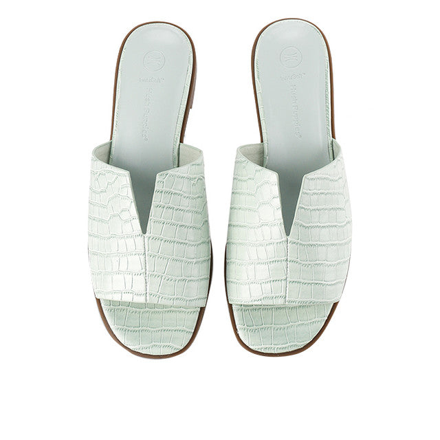 Hush Puppies Sandal Flats Wanita Salsa Coco In Mint