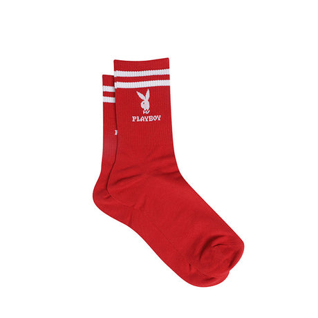 Playboy Aksesoris Kaos Kaki Unisex Long 2 In Olive/Red/Yellow