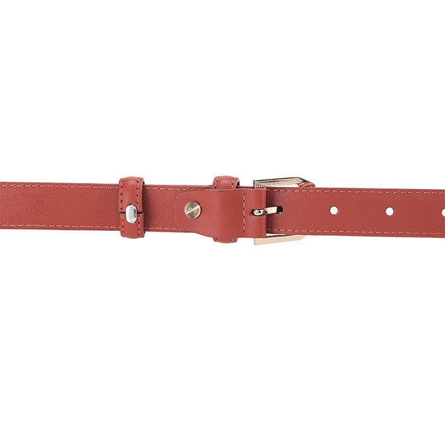 Blossom Ladies Belt In Dark Orange