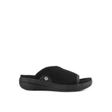 Hush Puppies Sandal Wanita Breathe Knit Slide In Black