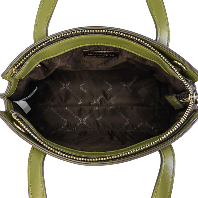 Georgina Satchel (L) In Olive