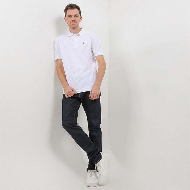 Hush Puppies Pakaian Pria Polo Bsc Tangelo In White