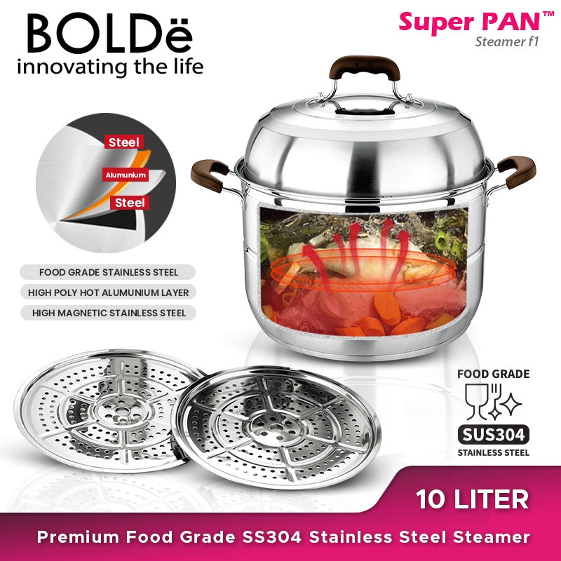 SUPER PAN SS 304 Stainless Steel Steamer