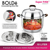 SUPER PAN SS 304 Stainless Steel Steamer