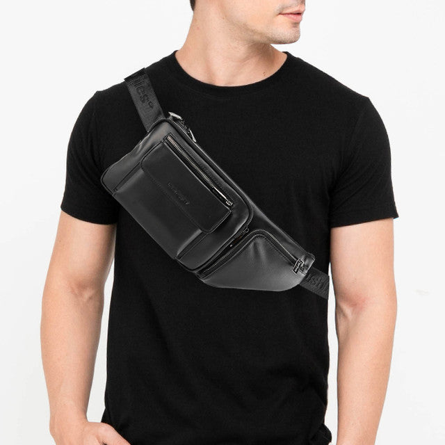 Hush Puppies Tas Pria Tote bag Maxim Waist Bag In Black