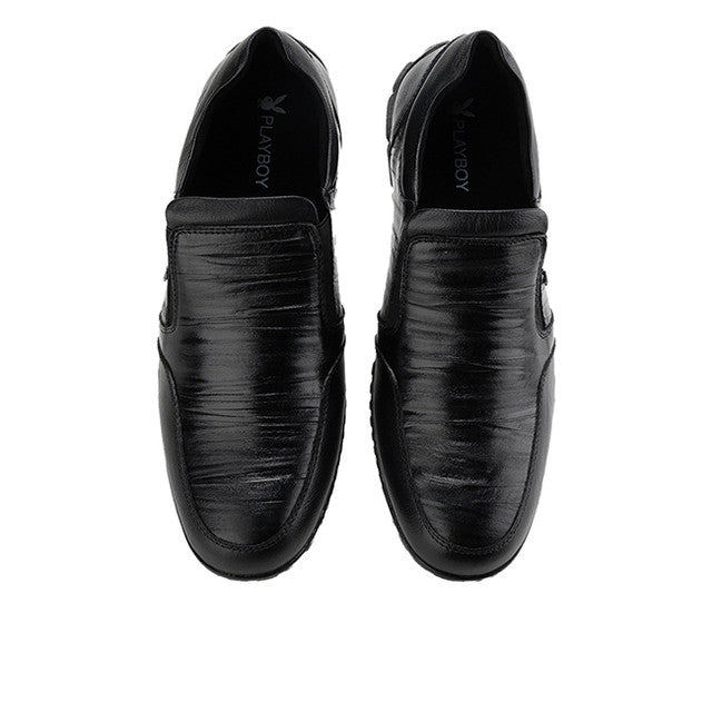 Playboy Sepatu Pria James - Slip On In Black