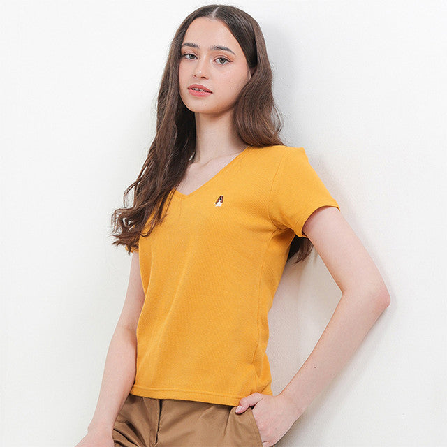 Hush Puppies Pakaian Wanita T Shirt Bsc Vella In Mustard