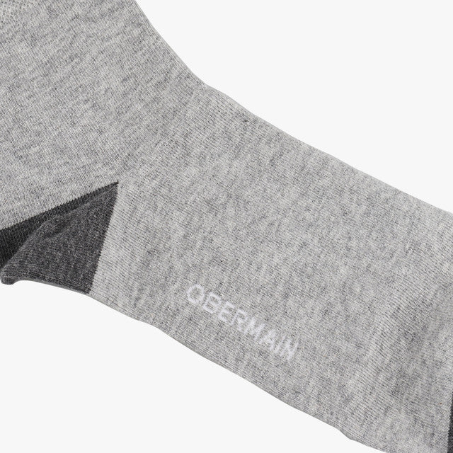 A-Ob Half Sock In Black/Dk Gray/Gray