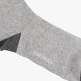 A-Ob Half Sock In Black/Dk Gray/Gray