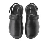 Playboy Sandal Pria Sling Back Jeremy Backstrap Clogs In Black