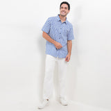 Obermain Pakaian Pria Shirt Bay In Blue