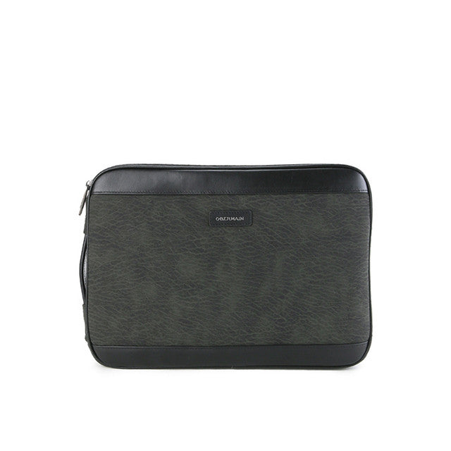 Almond Laptop Sleeve In Green